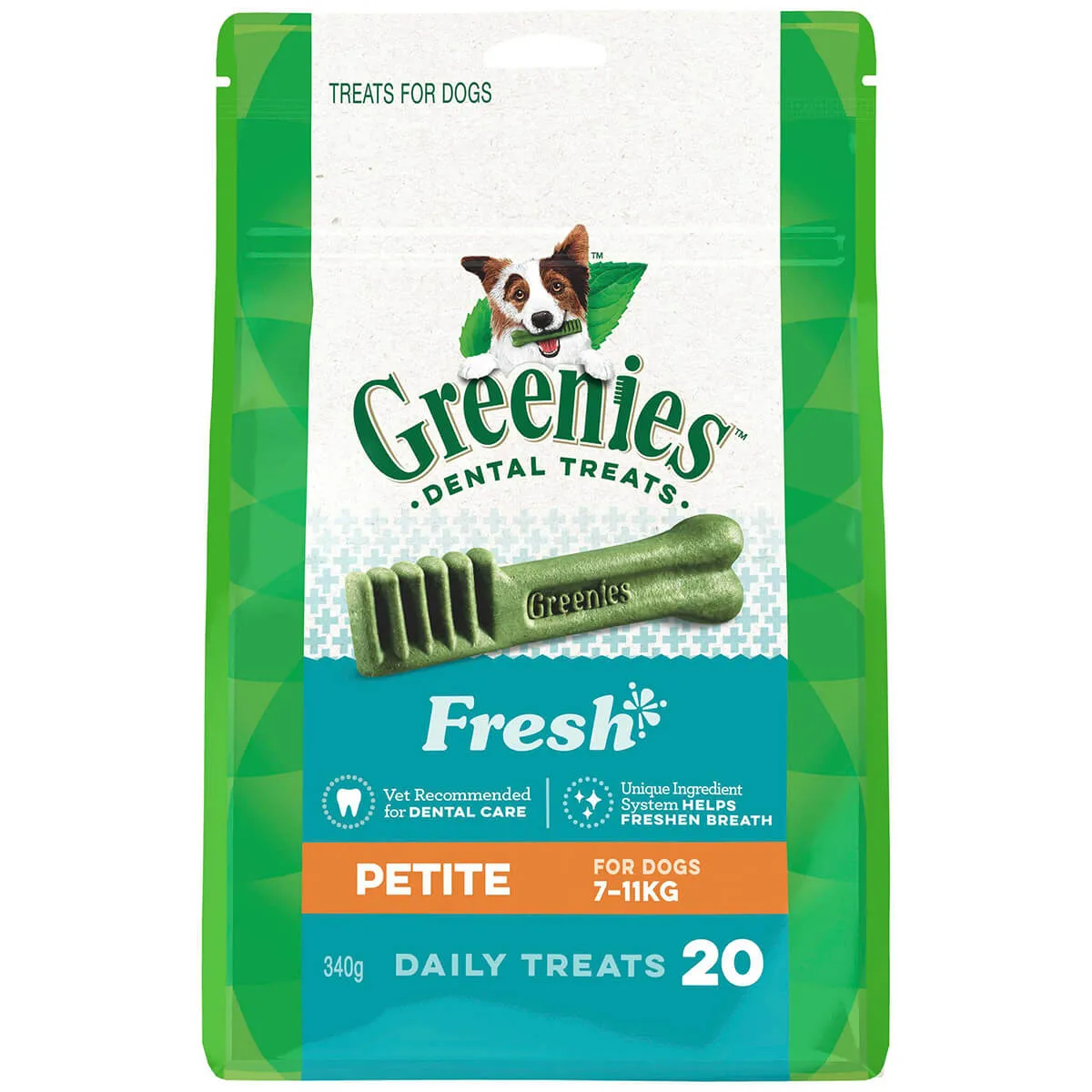 Greenies Freshmint Petite Chews Dog Dental Treats