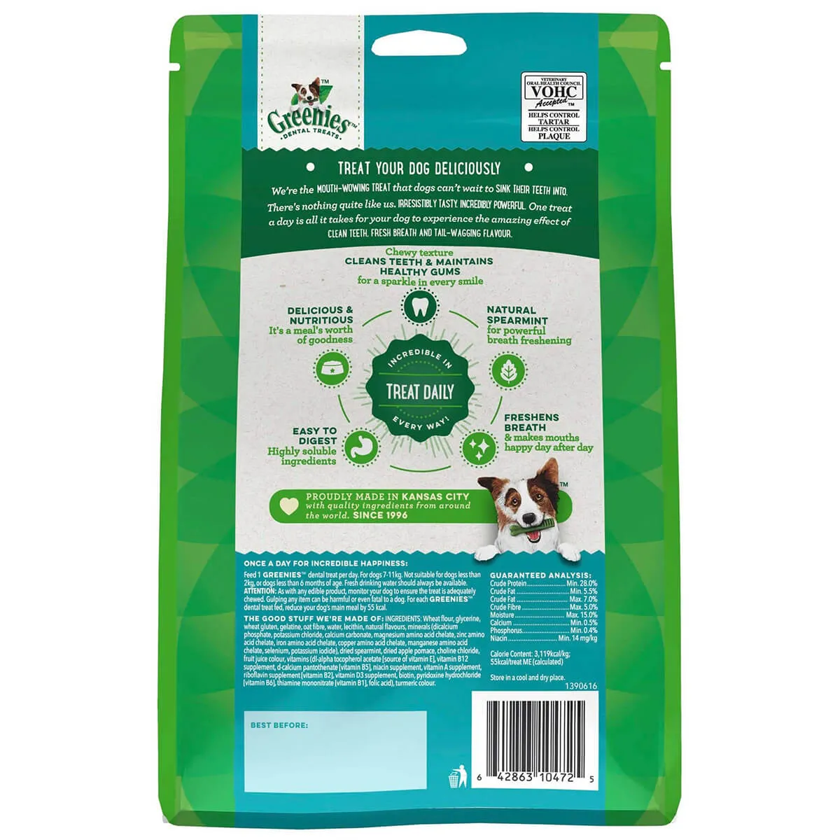 Greenies Freshmint Petite Chews Dog Dental Treats