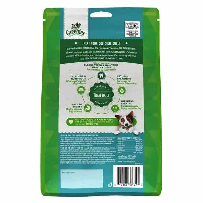 Greenies Freshmint Petite Chews Dog Dental Treats