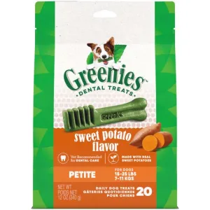 Greenies Sweet Potato Petite Dental Dog Treats - 20 ct