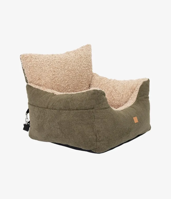 Harry Dog Car Seat - Khaki
