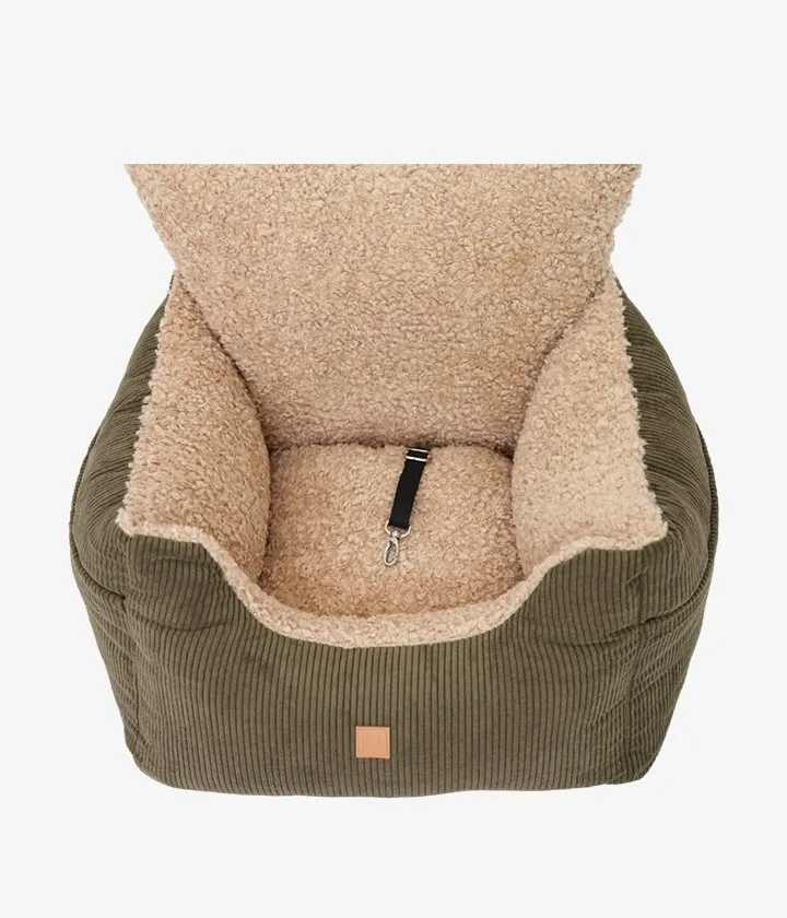 Harry Dog Car Seat - Khaki