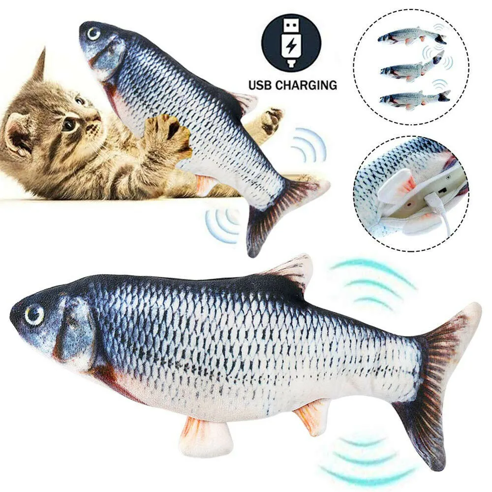Interactive Electric Fish Cat Toy