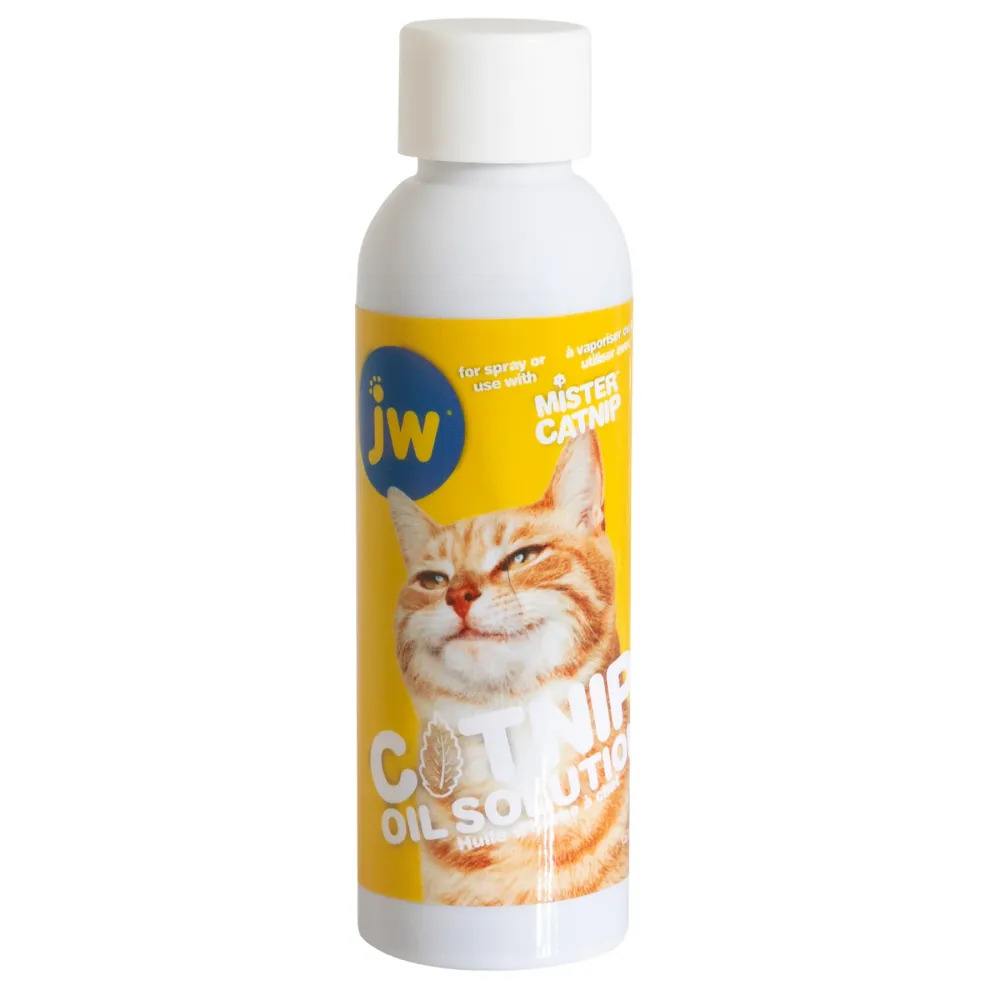 JW Catnip Mister Toy for Cats (White/Blue)