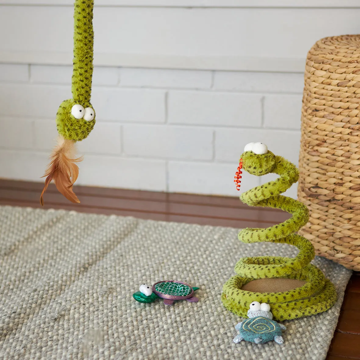 Kazoo Spotty Snake Play and Chase Wand Cat Toy