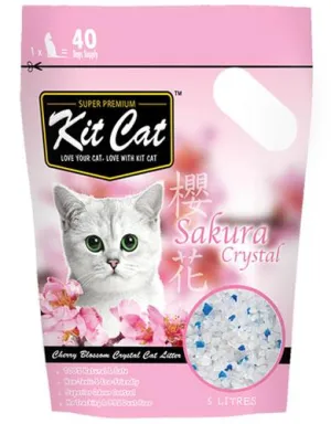 Kitcat Crystal Cat Litter 5L (Sakura)
