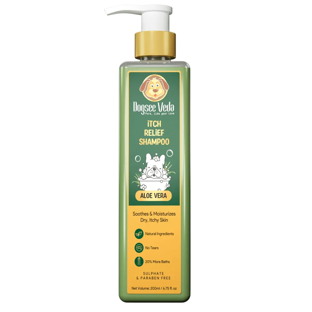 M Pets Arco Ball Toy, DOGZ & DUDEZ Natural Neem Shield Tick & Flea Repellent and Dogsee Veda ITCH RELIEF Aloe Vera Shampoo for Dogs Combo