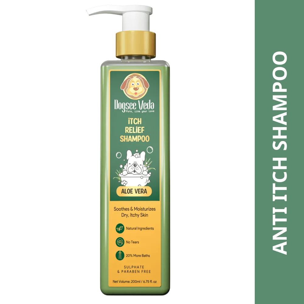 M Pets Arco Ball Toy, DOGZ & DUDEZ Natural Neem Shield Tick & Flea Repellent and Dogsee Veda ITCH RELIEF Aloe Vera Shampoo for Dogs Combo