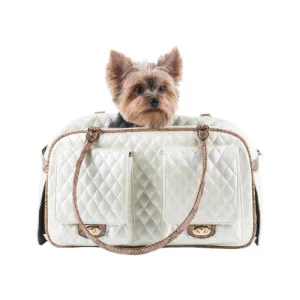 Marlee Carrier — Ivory Quilted   Snake