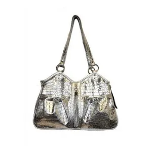 Metro Carrier — Silver Gator with Tassel