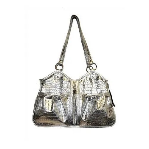Metro Carrier — Silver Gator with Tassel