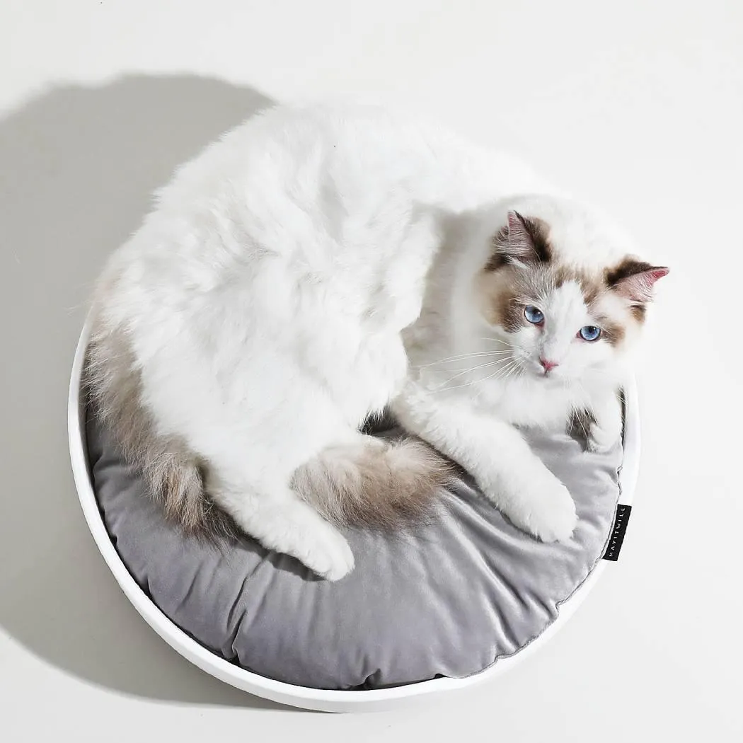 Michu Castle Cat Litter Box Round Cushion- Soft and Cozy