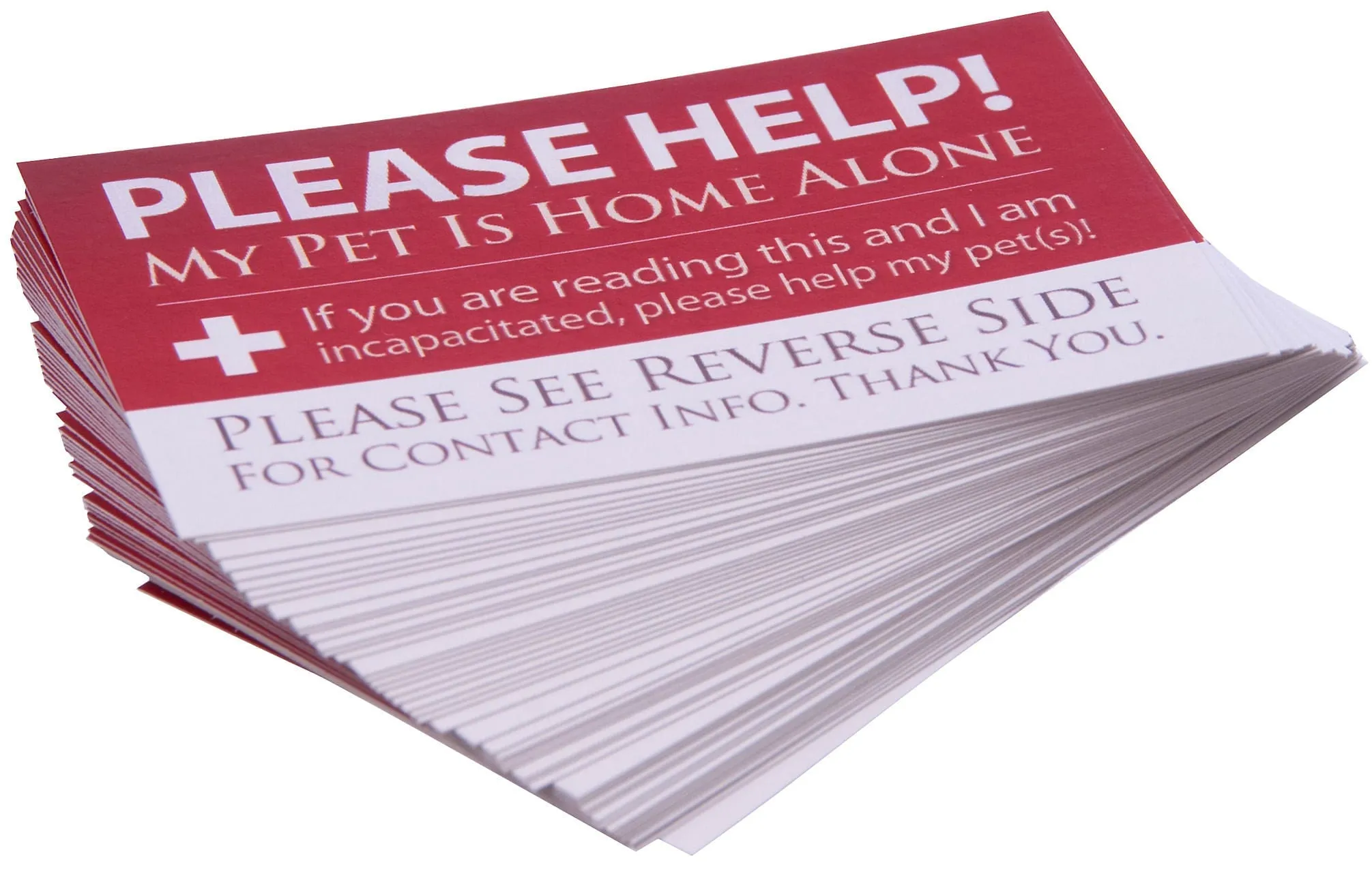 My Pet Is Home Alone! Wallet Cards