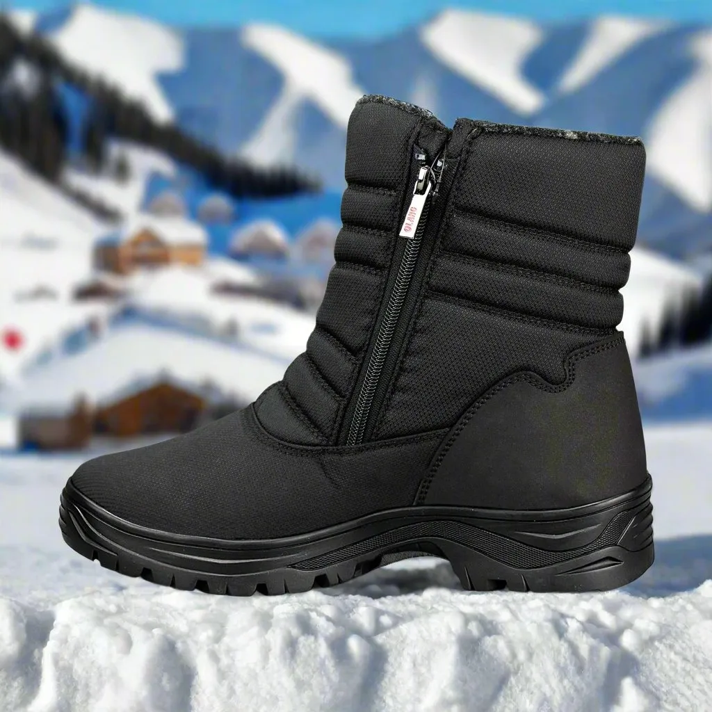 Olang Tatra TEX OC Mens Winter Ice Grip Thermal Snow Boots, Black