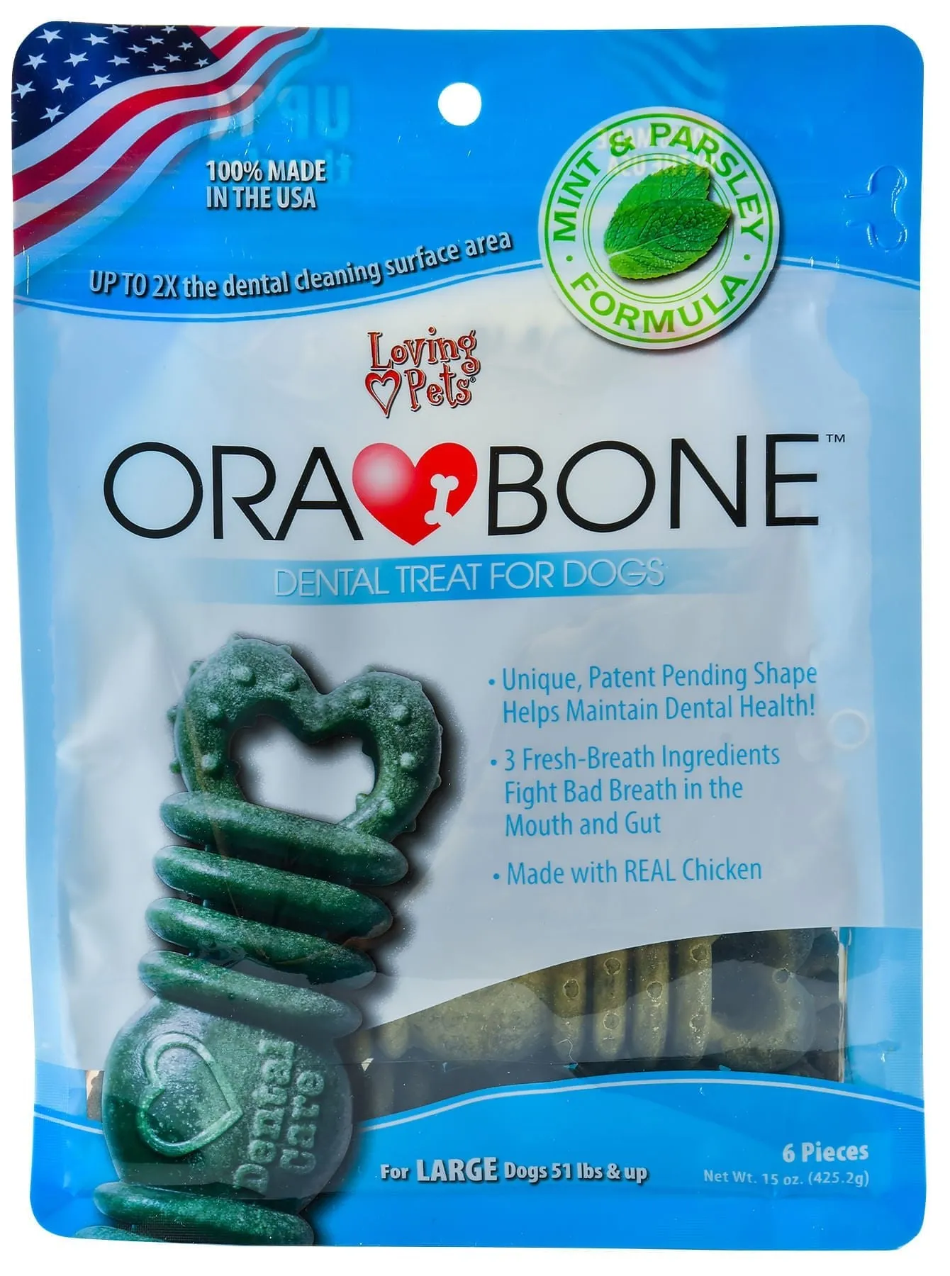 Ora-Bone Dental Treats, 14 oz Bag