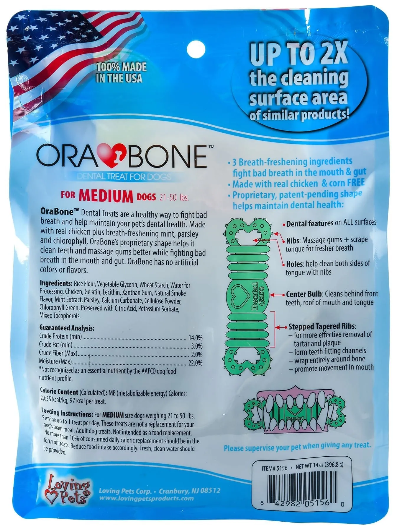 Ora-Bone Dental Treats, 14 oz Bag