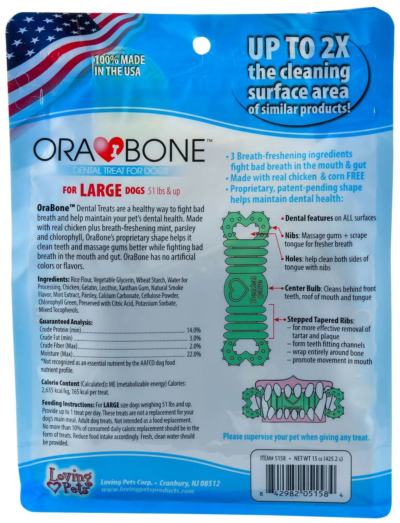 Ora-Bone Dental Treats, 14 oz Bag