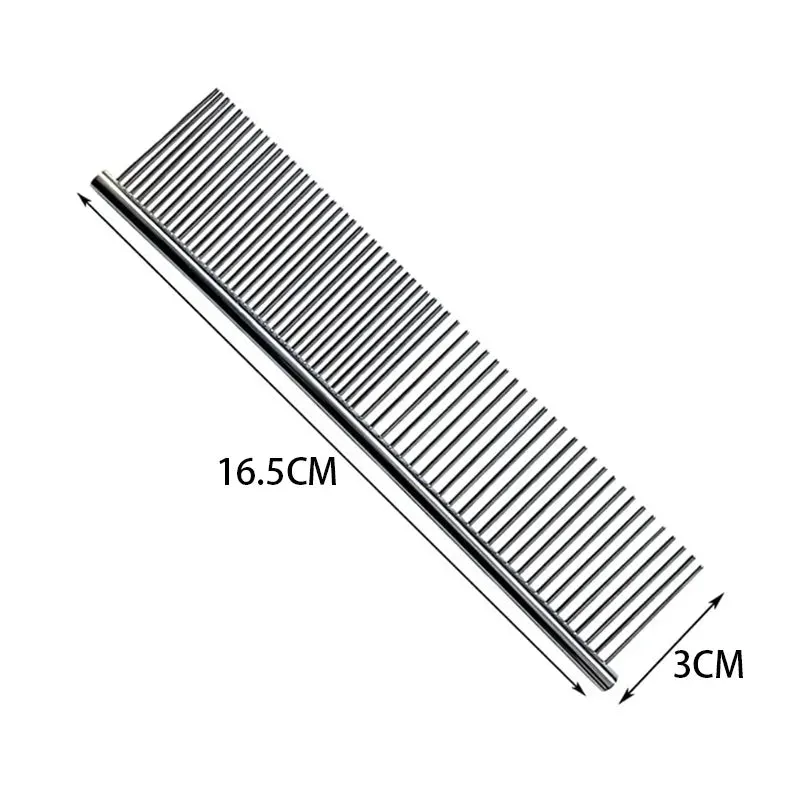 Pet Dog Cat Hair Brush Dog Comb Grooming And Care Cat Brush Stainless Steel Comb For Long Hair Dogs Cleaning Pets Dogs Supplies