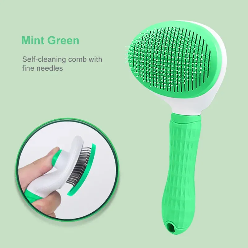 Pet Dog Cat Hair Brush Dog Comb Grooming And Care Cat Brush Stainless Steel Comb For Long Hair Dogs Cleaning Pets Dogs Supplies