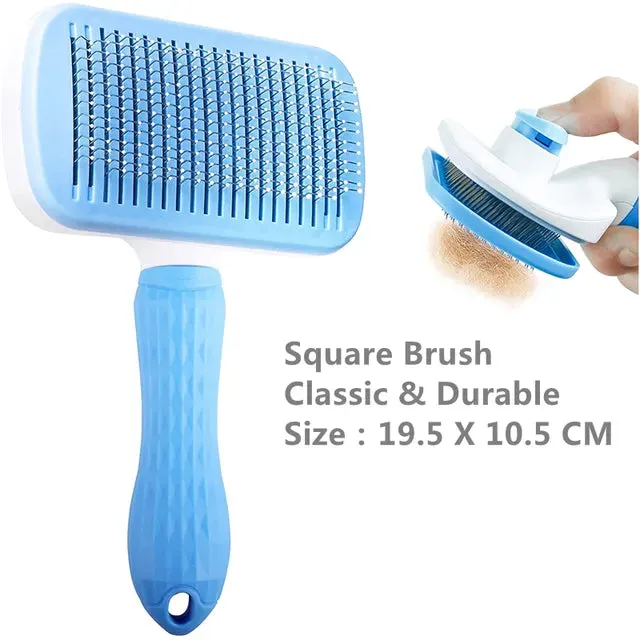 Pet Dog Cat Hair Brush Dog Comb Grooming And Care Cat Brush Stainless Steel Comb For Long Hair Dogs Cleaning Pets Dogs Supplies