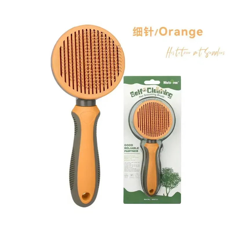 Pet Dog Cat Hair Brush Dog Comb Grooming And Care Cat Brush Stainless Steel Comb For Long Hair Dogs Cleaning Pets Dogs Supplies