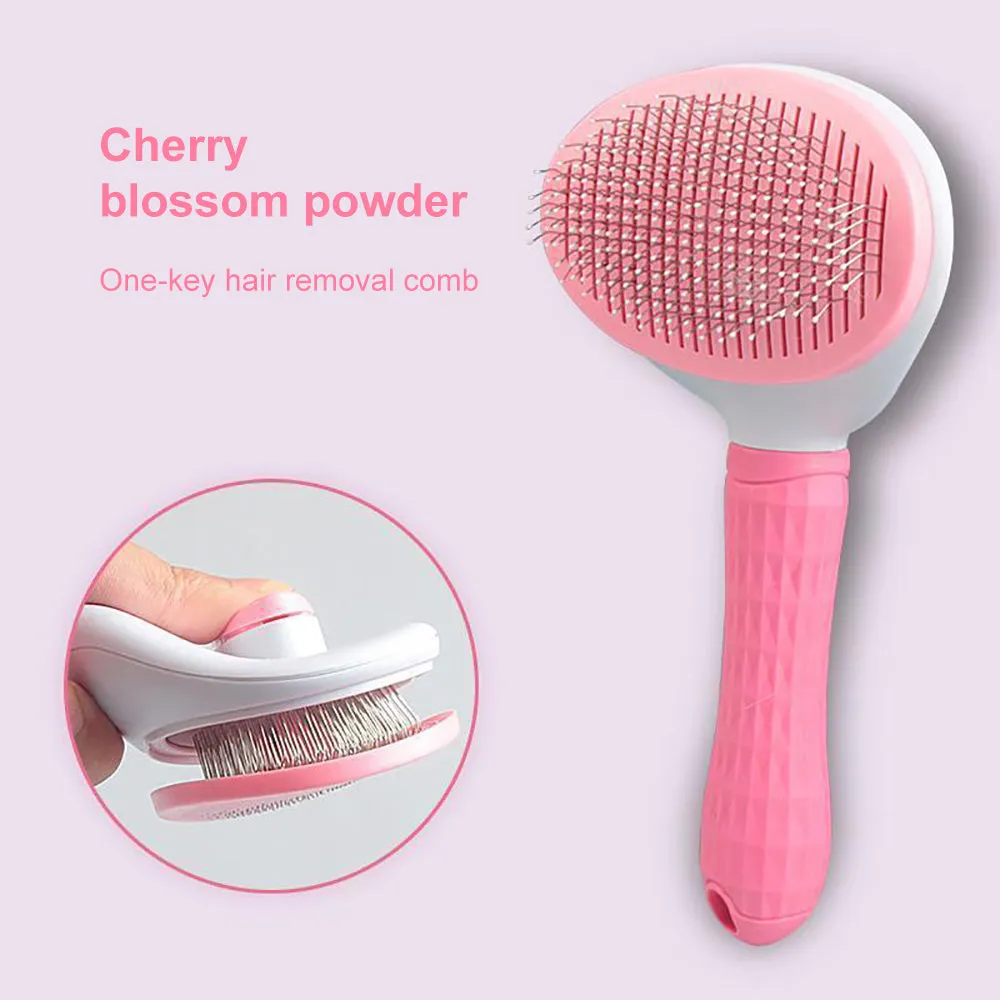 Pet Dog Cat Hair Brush Dog Comb Grooming And Care Cat Brush Stainless Steel Comb For Long Hair Dogs Cleaning Pets Dogs Supplies