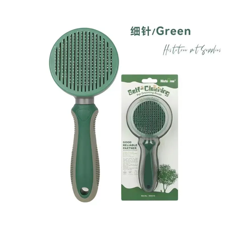 Pet Dog Cat Hair Brush Dog Comb Grooming And Care Cat Brush Stainless Steel Comb For Long Hair Dogs Cleaning Pets Dogs Supplies