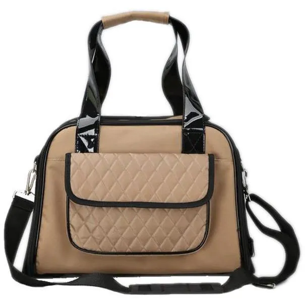 Pet Life ® Mystique Airline Approved Fashion Designer Travel Pet Dog Carrier w/ Pouch