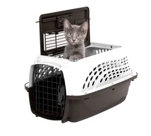 Petmate 2 Door Top Load Dog Kennel - Pearl White, Coffee Grounds - 19 in