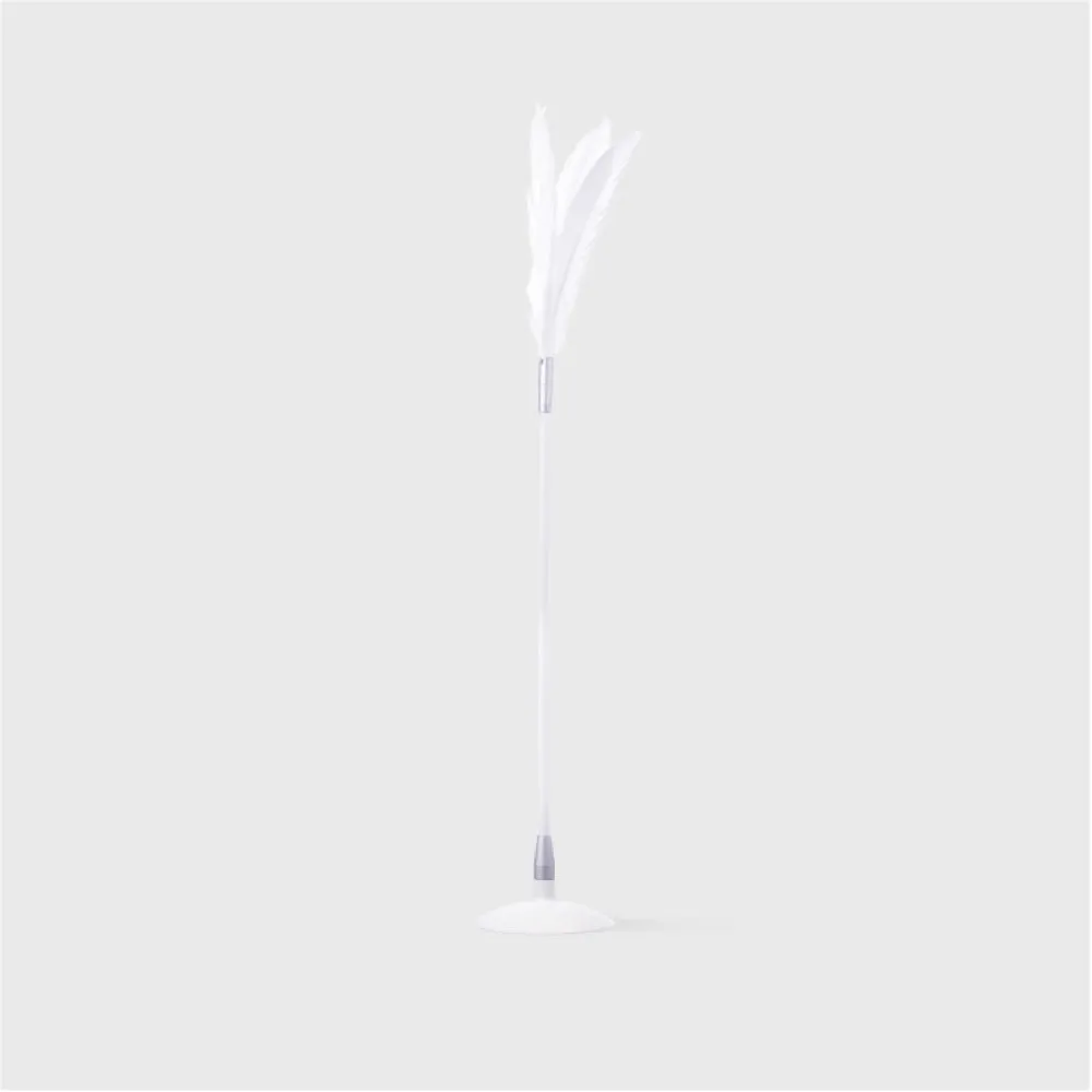 Pidan Teaser With Suction Cup Cat Wand Toy (White)