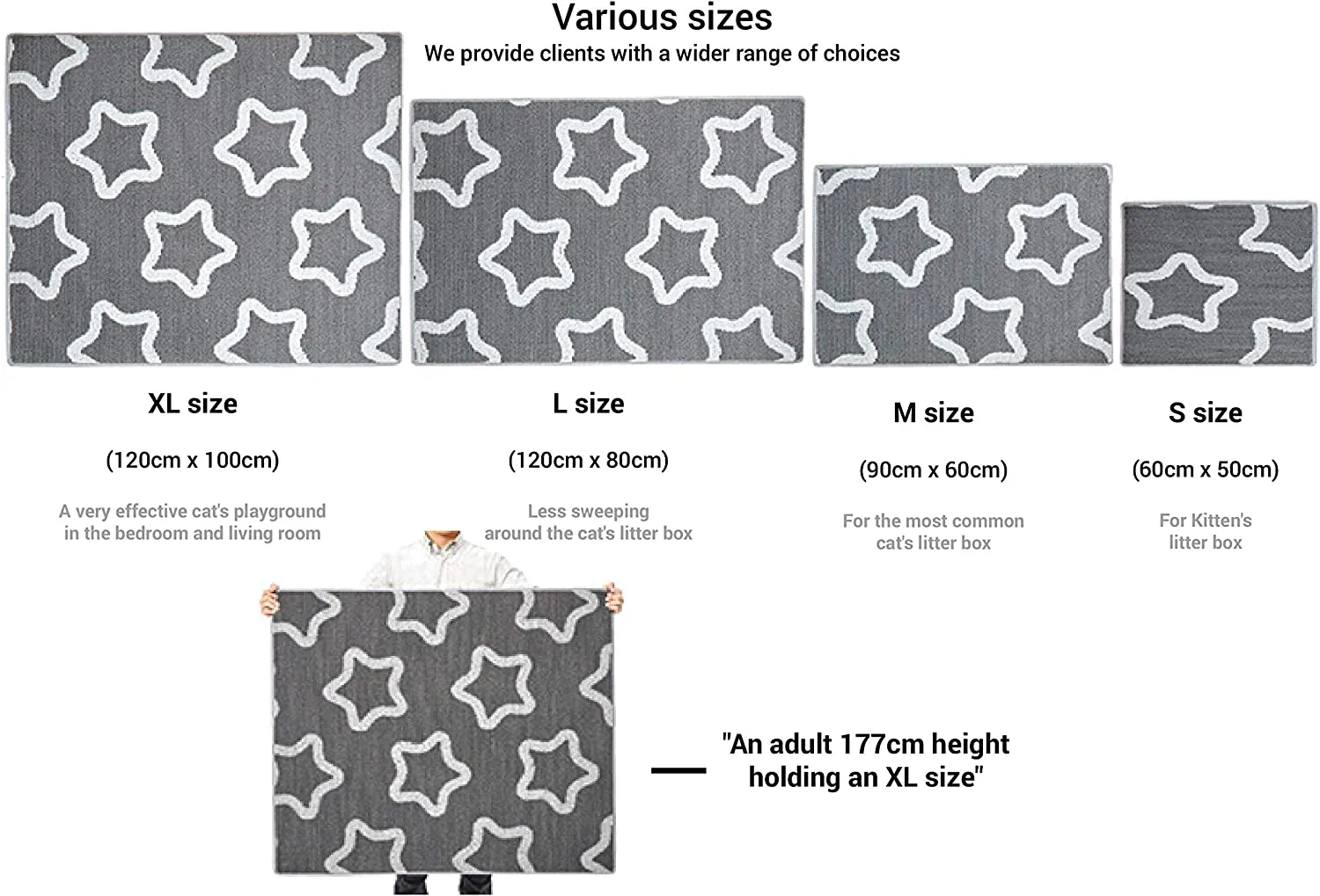 Premium Cat Litter Mat Allways Cat mat M