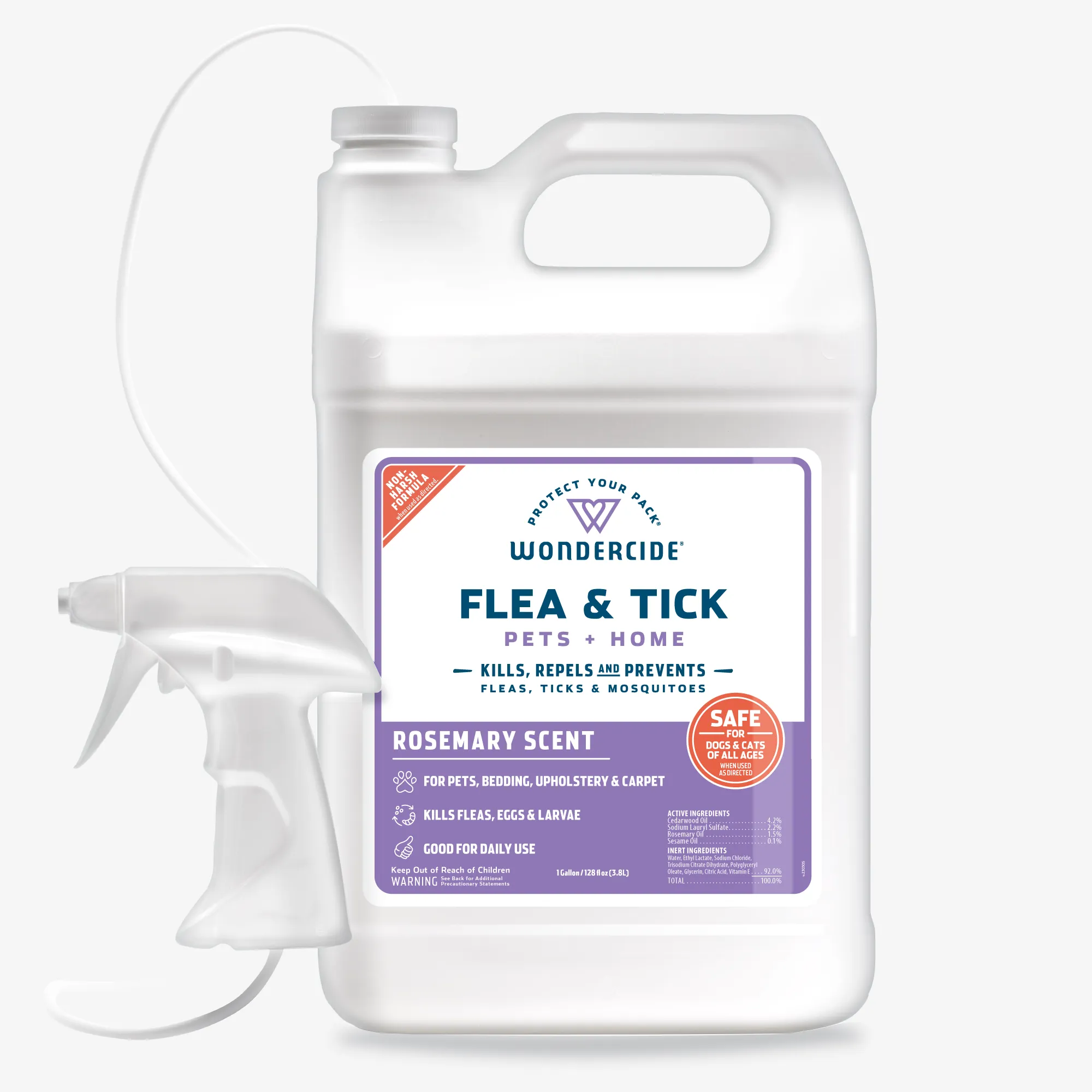 Rosemary Flea & Tick Spray for Pets   Home with Natural Essential Oils