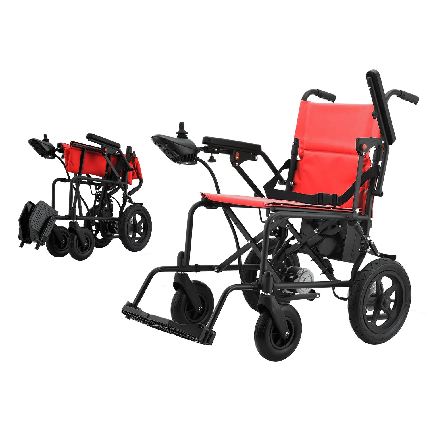 Rubicon DX02 - Affordable, Lightweight & Powerful Electric Wheelchair: Foldable, Portable & Airline-Approved for Travel | Economical Power Wheelchair