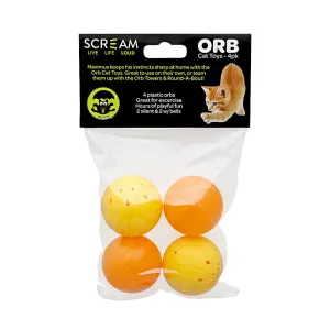 Scream Orb Cat Toy 4 pack