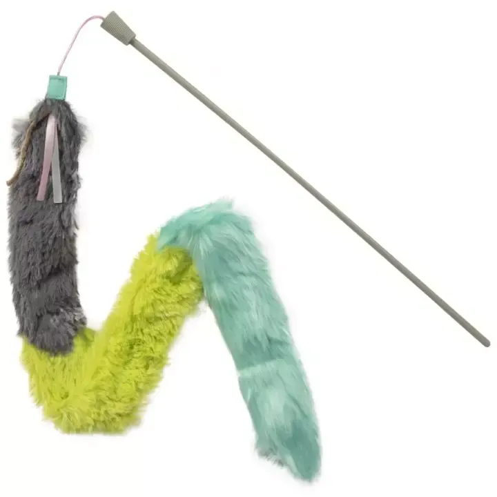 Smarty Kat Crazy Catch Breakaway Plush Wand Cat Toy