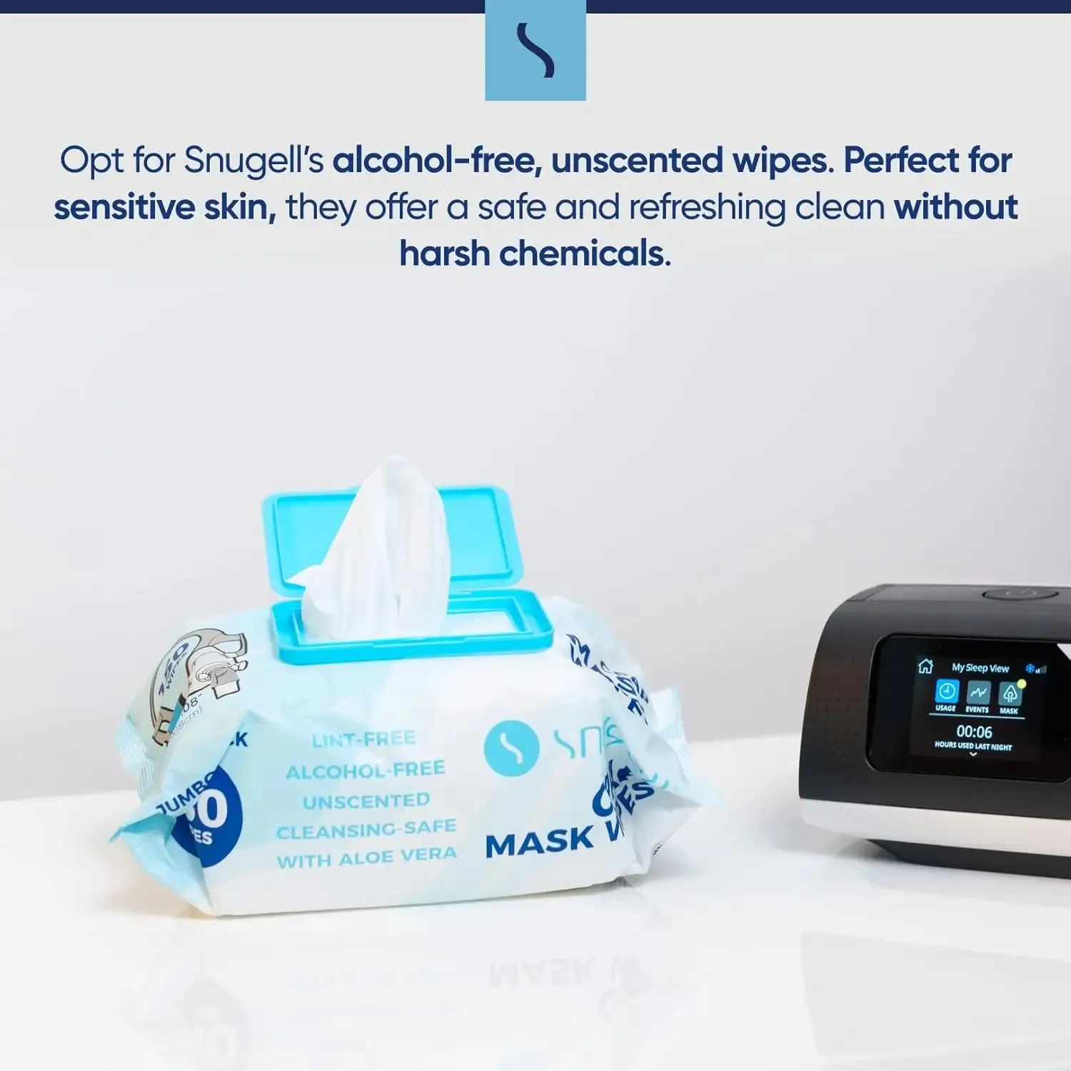 Snugell Jumbo Pack CPAP Mask Wipes