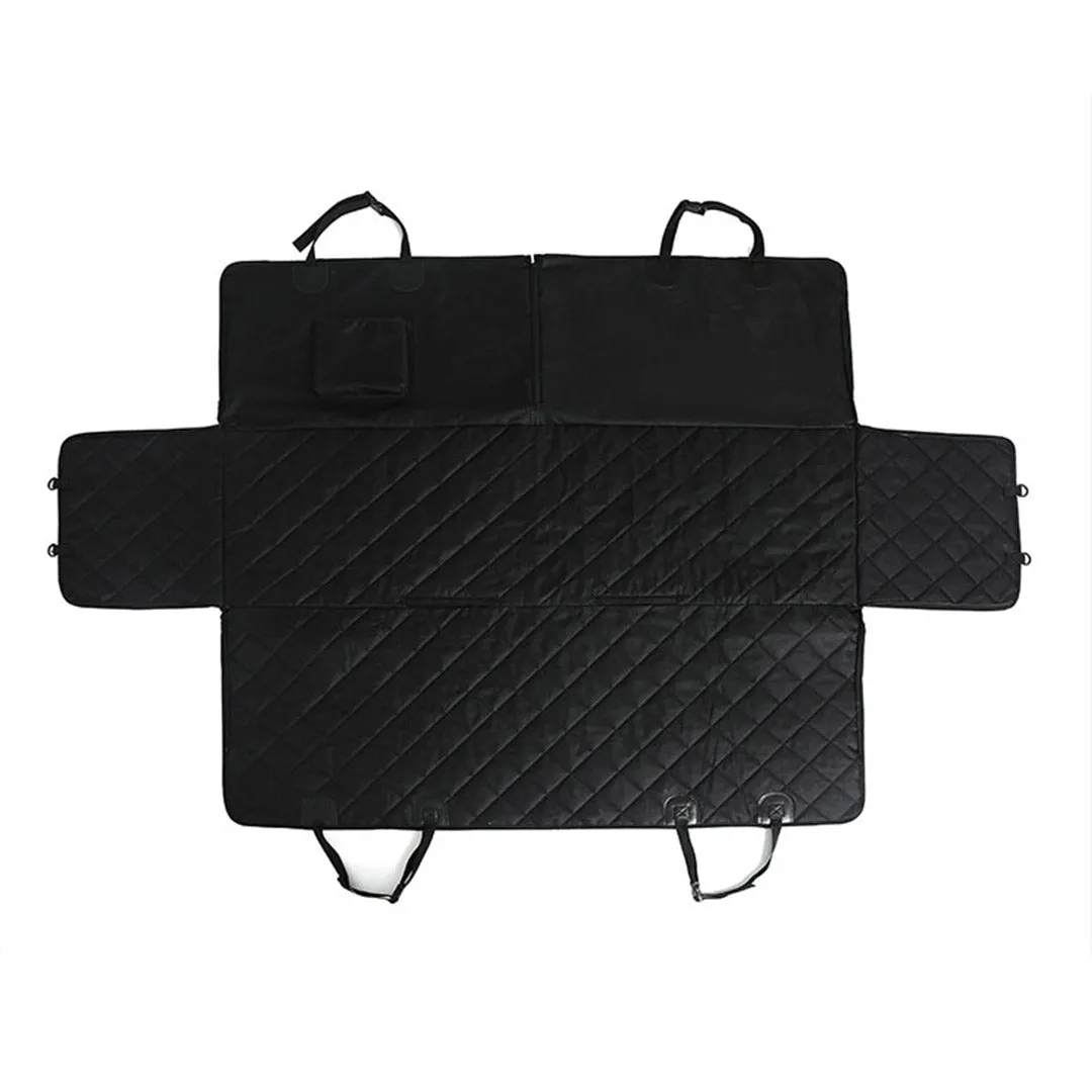 SOGA 600D Oxford Cloth Waterproof Dog Car Cover Back Seat Protector Hammock Non Slip Pet Mat Black