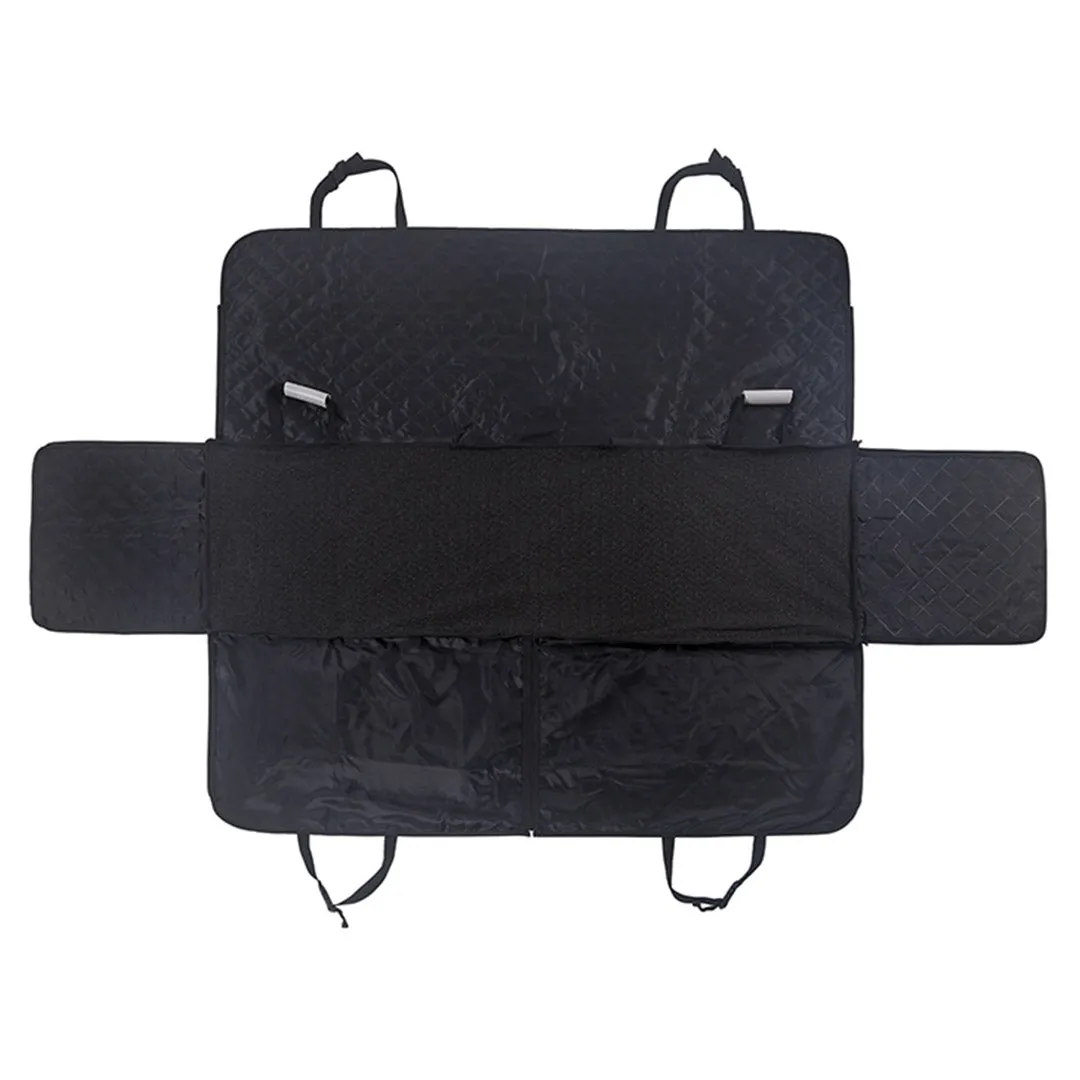 SOGA 600D Oxford Cloth Waterproof Dog Car Cover Back Seat Protector Hammock Non Slip Pet Mat Black