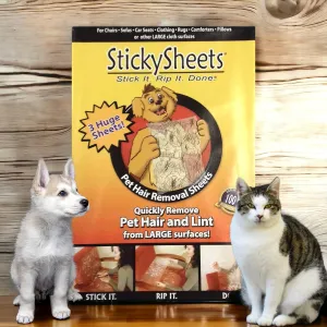 Sticky Sheets - Pet Hair Removal System - 3 Sheets