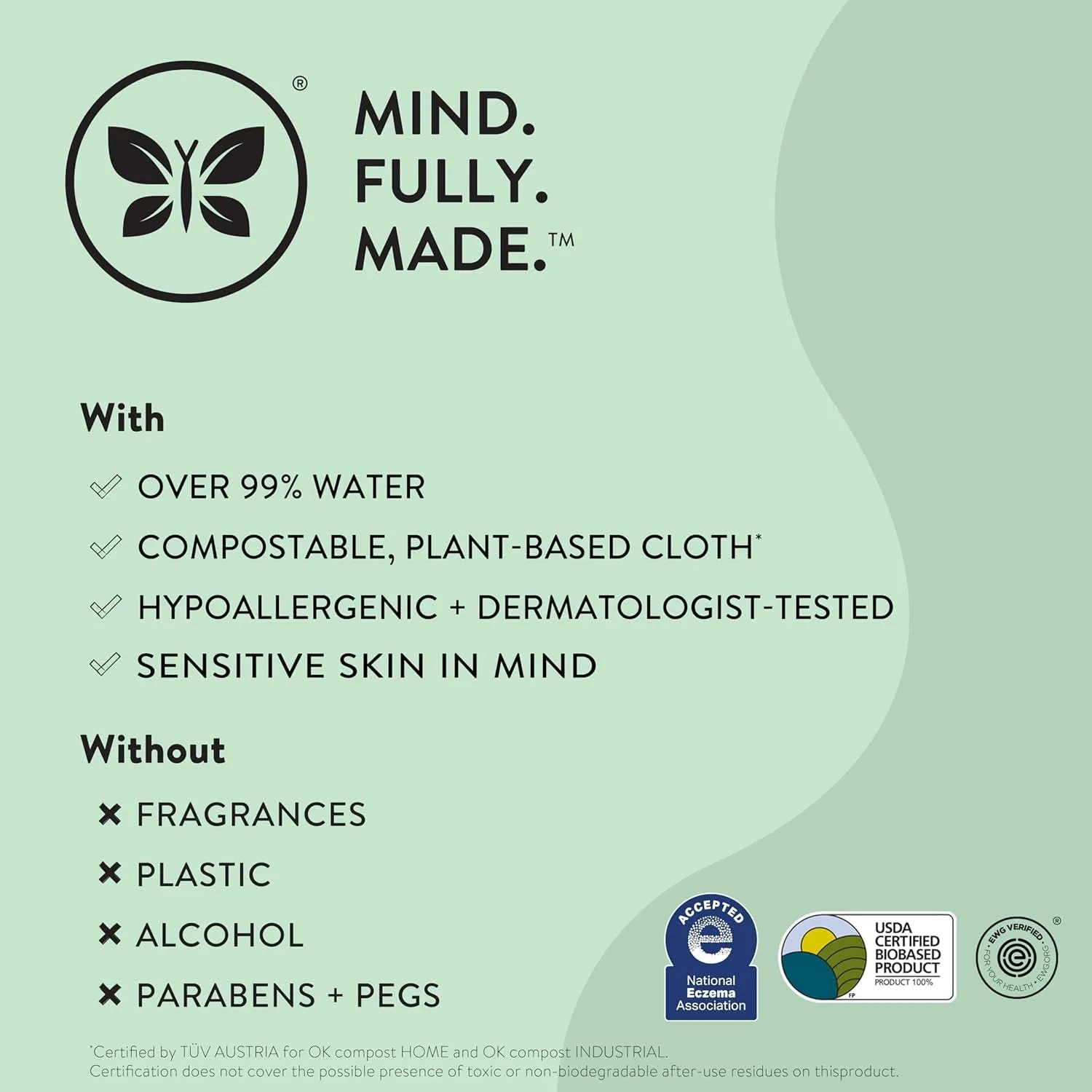 The Honest Company Wet Wipes - Hypoallergenic, Compostable, 99% Water, 648 Count
