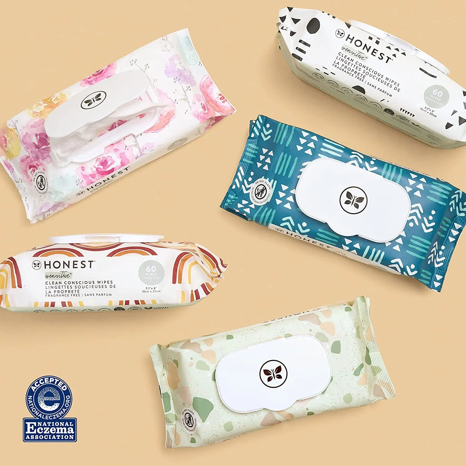 The Honest Company Wet Wipes - Hypoallergenic, Compostable, 99% Water, 648 Count