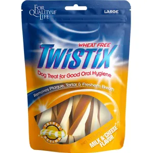 Twistix Milk & Cheese Large Dental Dog Treats 156g
