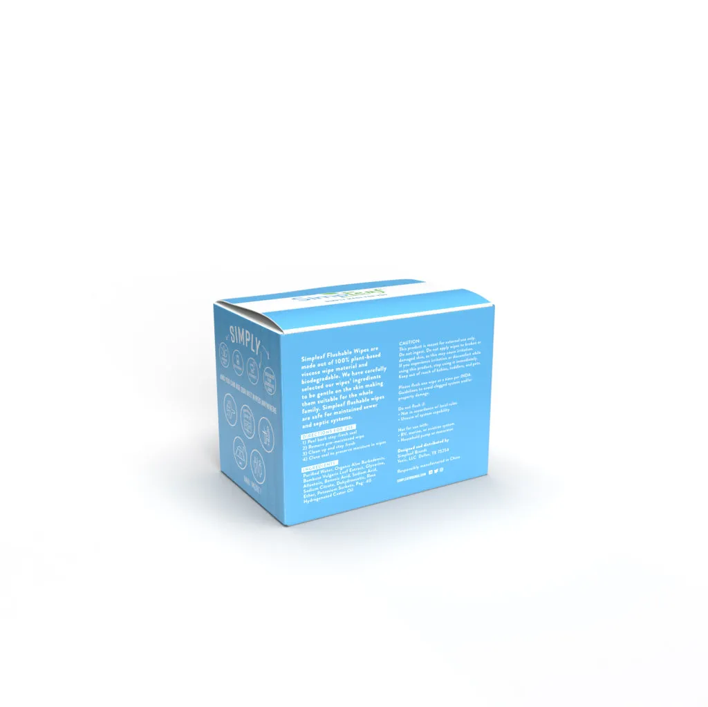 Unscented Flushable Wipes Travel Bundle