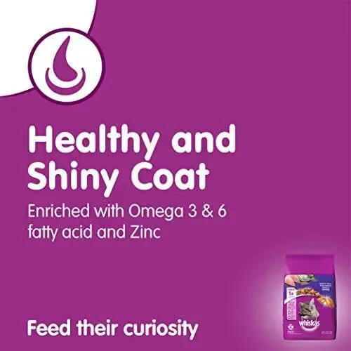 Whiskas Adult Dry Cat Food, Mackerel flavour – 3 kg Pack