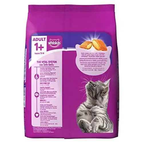 Whiskas Adult Dry Cat Food, Mackerel flavour – 3 kg Pack
