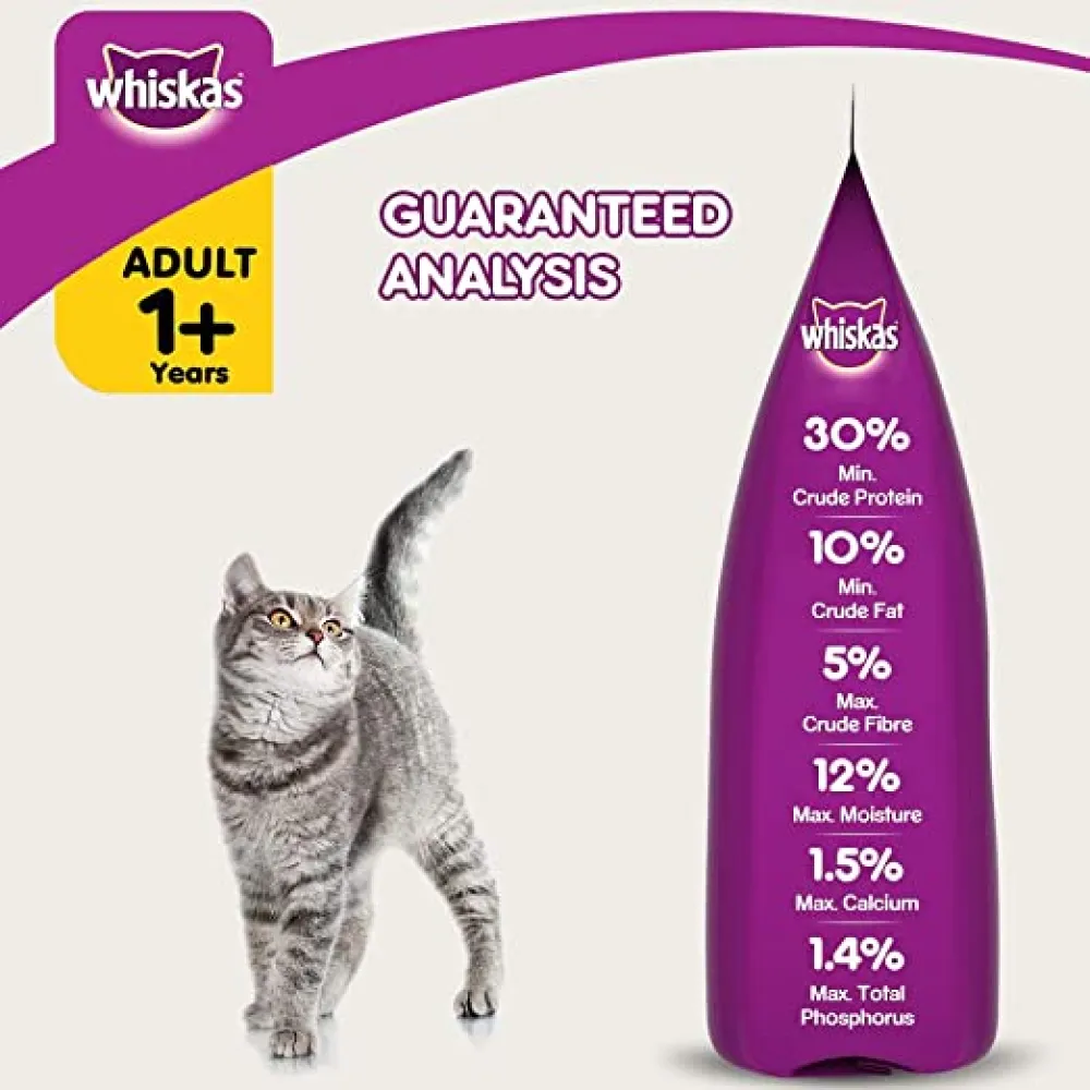Whiskas Chicken, Ocean Fish and Tuna Flavour Adult Cat Dry Food Combo
