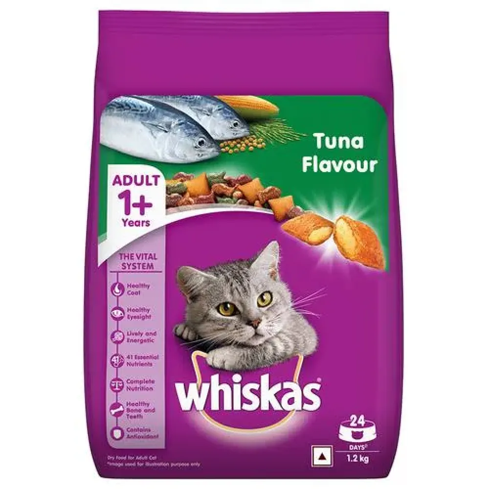 Whiskas Chicken, Ocean Fish and Tuna Flavour Adult Cat Dry Food Combo