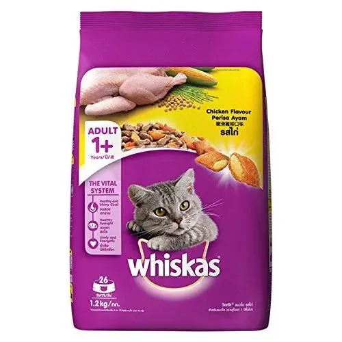 Whiskas Dry Cat Food, Chicken for Adult cats, 1.2 kg