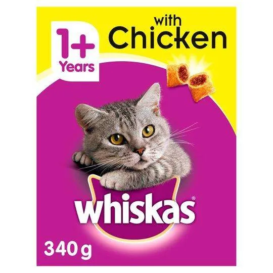 WHISKAS Dry Food With Chicken 340g