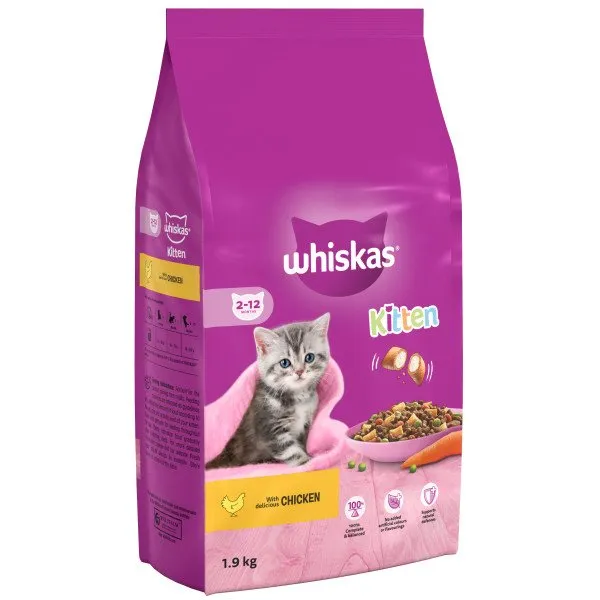 Whiskas Dry Kitten Food with Chicken